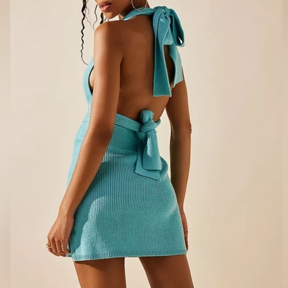 Nwt FREE PEOPLE Orchid Convertible Low-Back Mini Dress - Picture 2 of 9